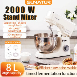 Batedeira de Mesa SUNATUR 8L: Auxílio de Cozinha Poderoso e Versátil